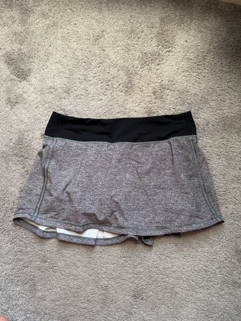 lululemon athletica Gray and Black Athletic Shorts Skort